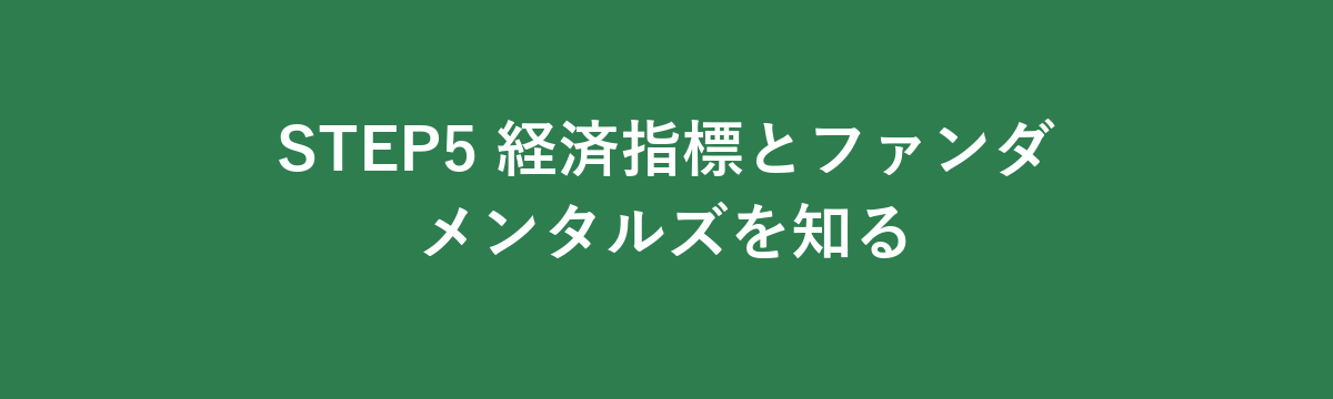 STEP5 経済指標とファンダメンタルズを知る