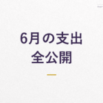 【実録家計簿14】30代一人暮らしの支出を公開｜2026年6月