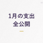 【実録家計簿9】30代一人暮らしの支出を公開｜2026年1月