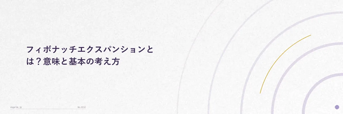 フィボナッチエクスパンションの基本概念を示す図解イメージ
