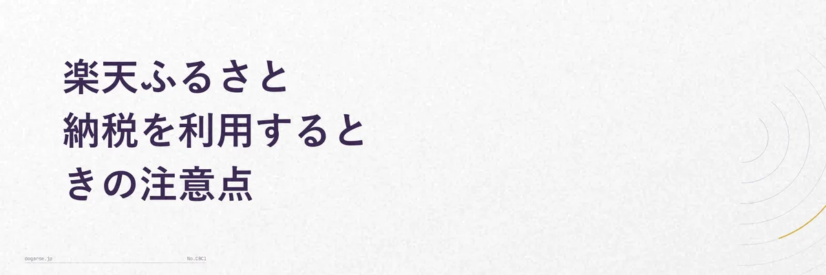 ふるさと納税利用時の注意点をまとめたチェックリスト風の図解