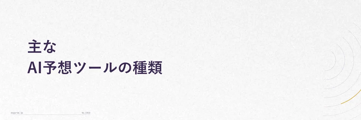 複数のAI予想ツールの種類を比較する表形式のイメージ図